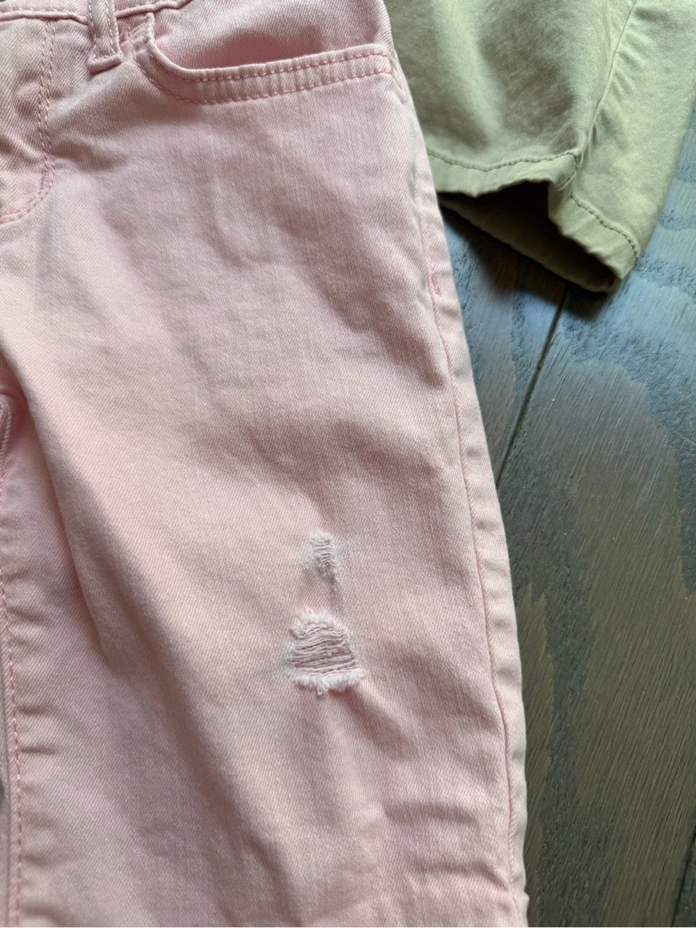 Girls kids shorts lot bundle sz 6 Pastel colors tan beige school summer